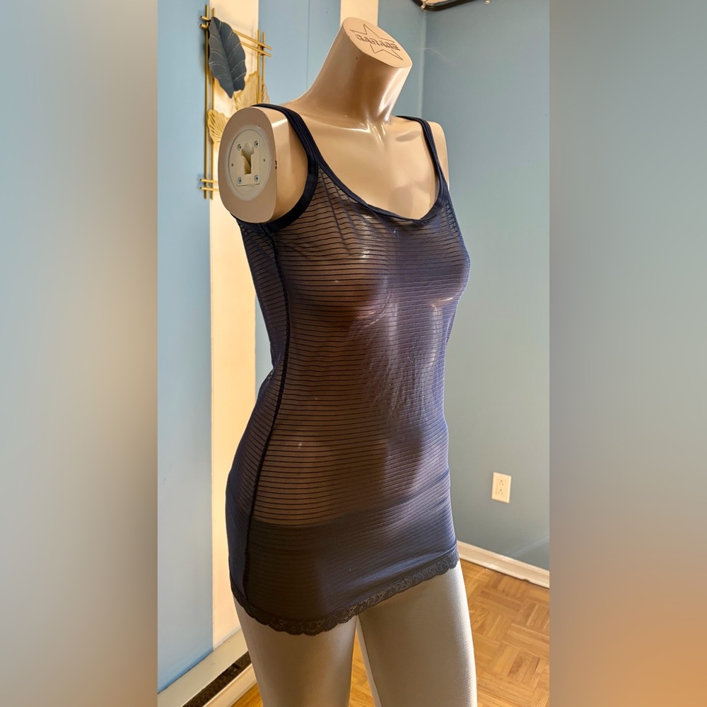 intimissimi Navy Sheer Lingerie Tank